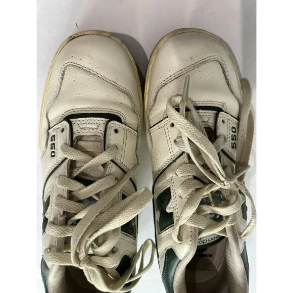 New Balance x Aime Leon Dore 550 Sneakers in White Green - Picture 4 of 9